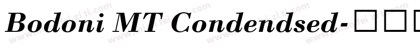 Bodoni MT Condendsed字体转换